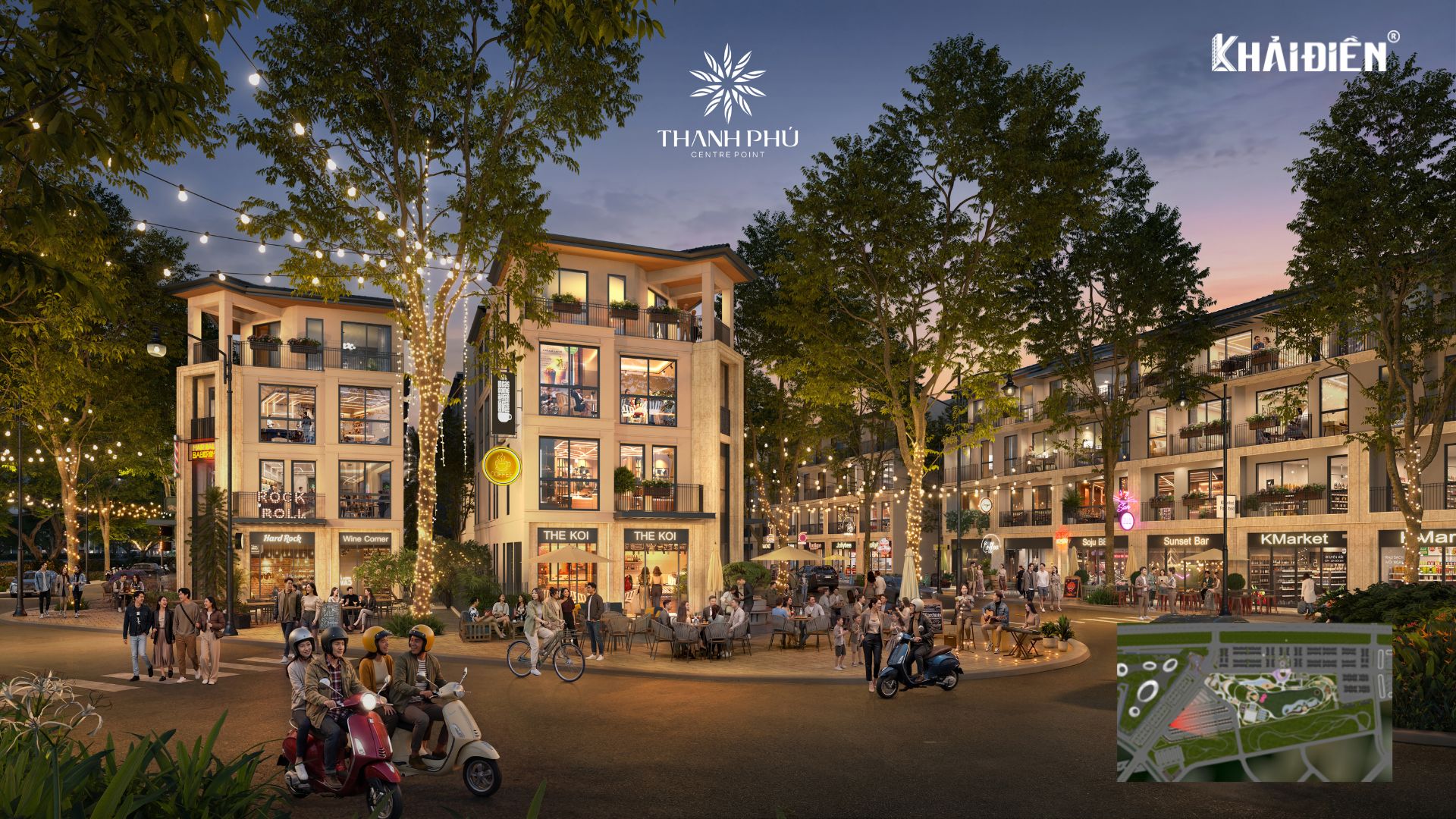 Khu phố đêm Thanh Phú Centre Point